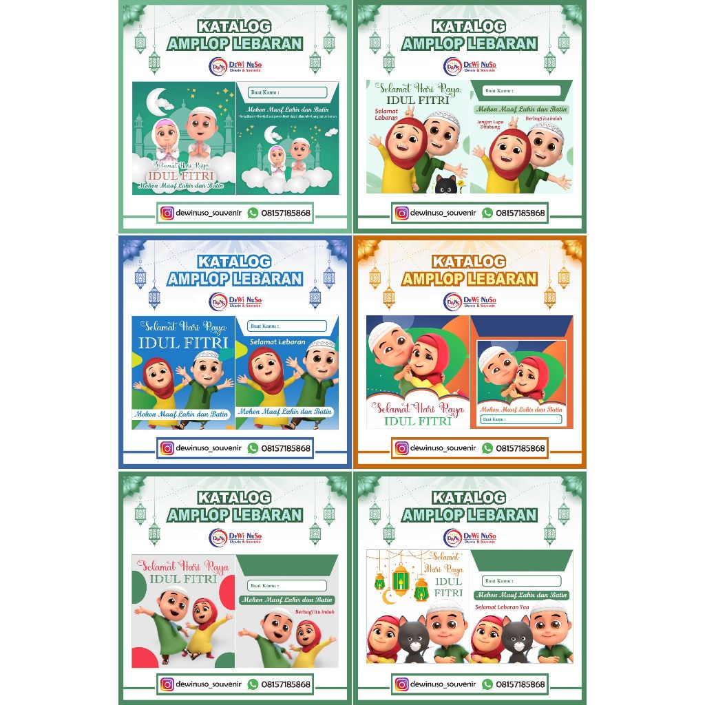 Jual AMPLOP LEBARAN VIRAL | Murah!! (1Pak isi 10Pcs) | Amplop Idul