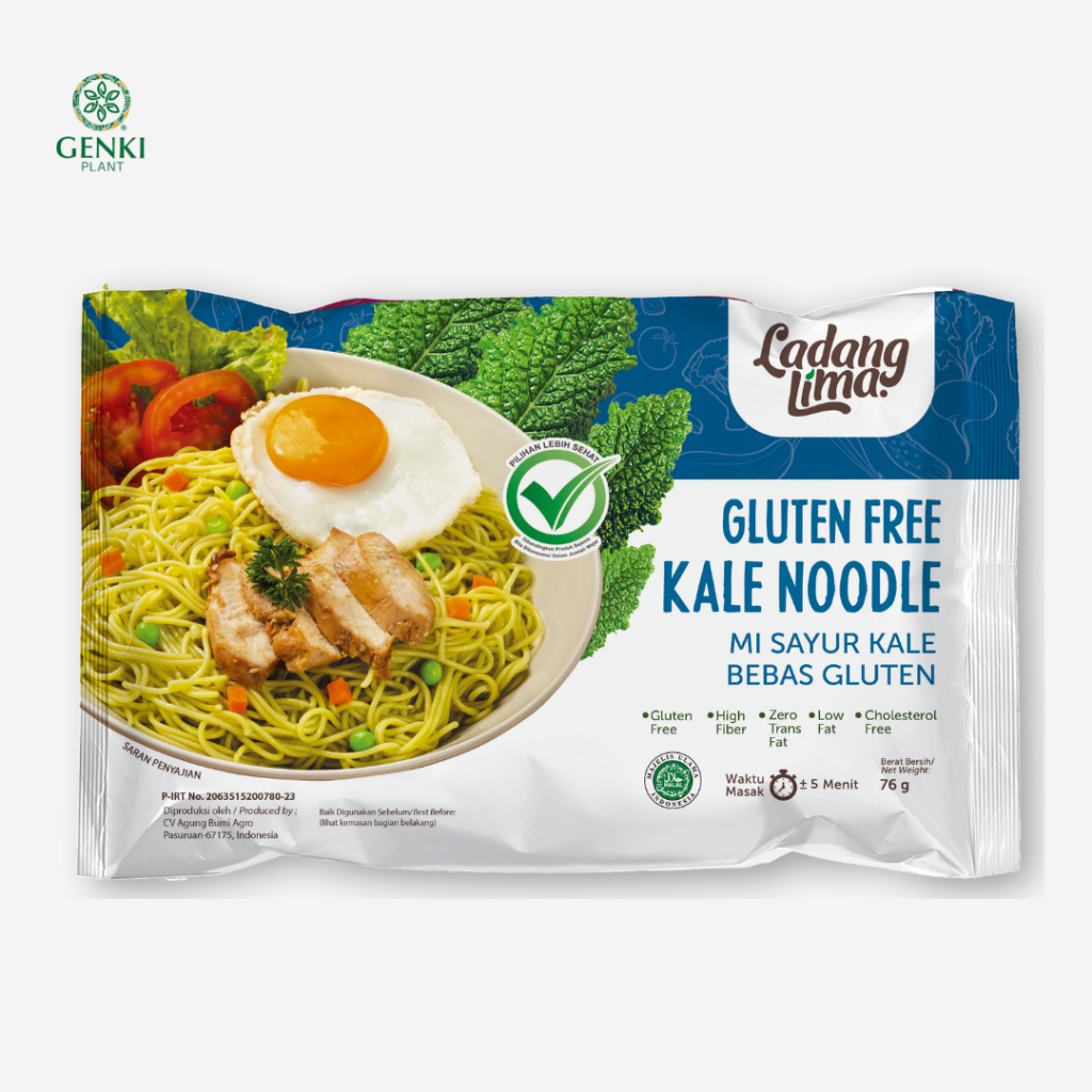 Jual Ladang Lima Veggie Noodle Gluten Free (Kale) 76 g Shopee Indonesia