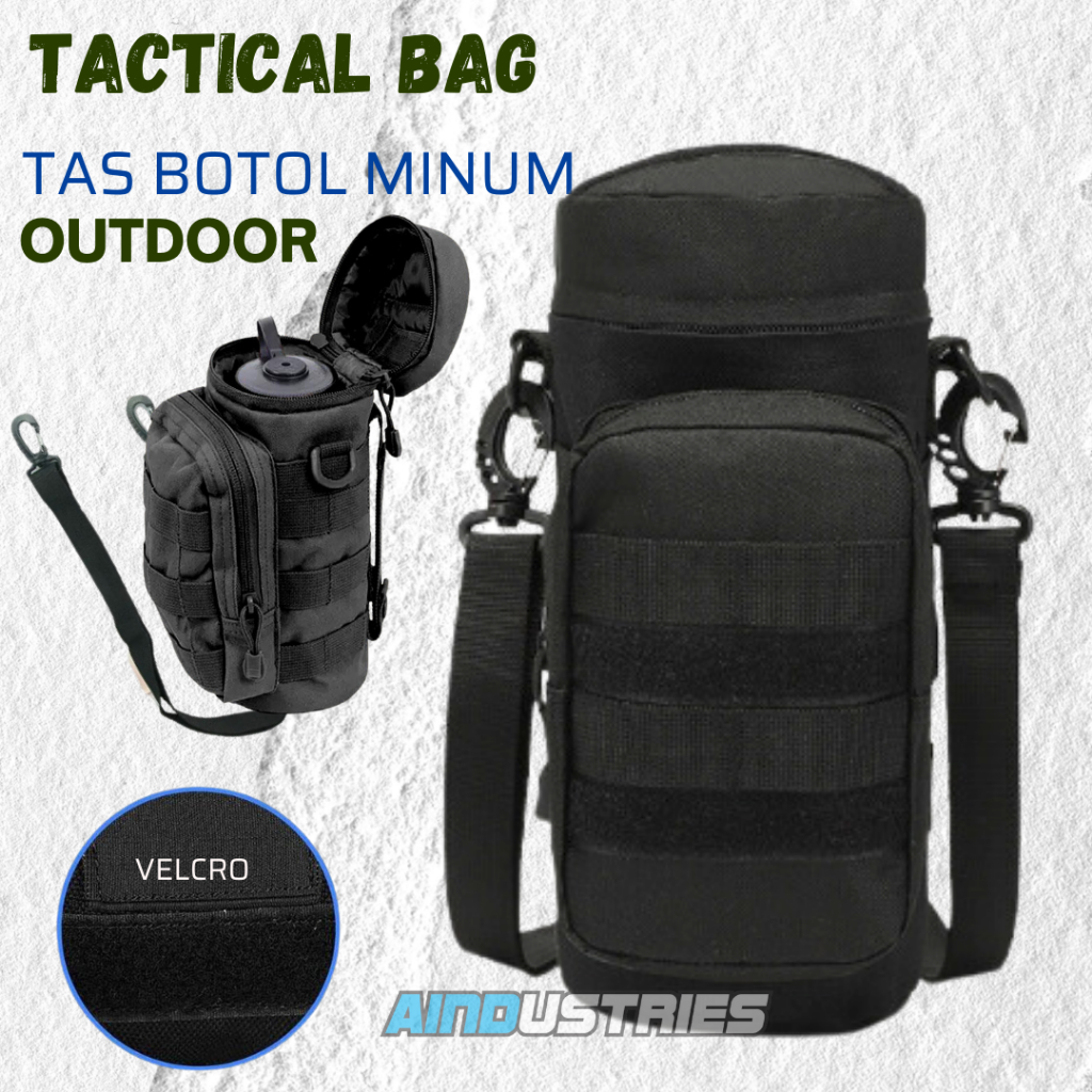 Jual tempat botol minum tactical pria tas selempang tabung minum pouch ...