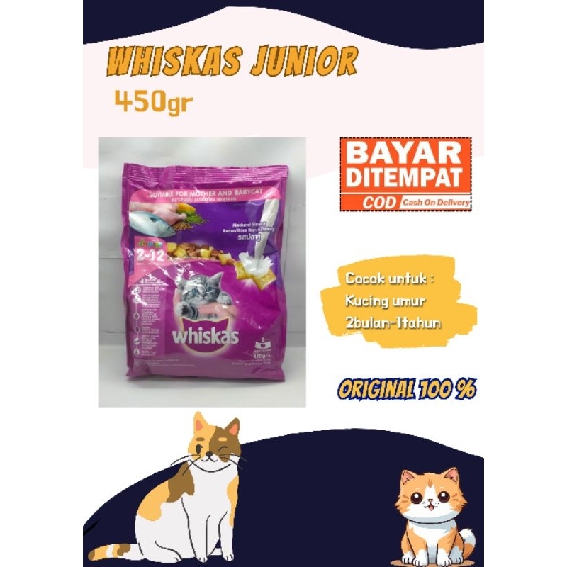 Jual Whiskas Junior 450gr Shopee Indonesia
