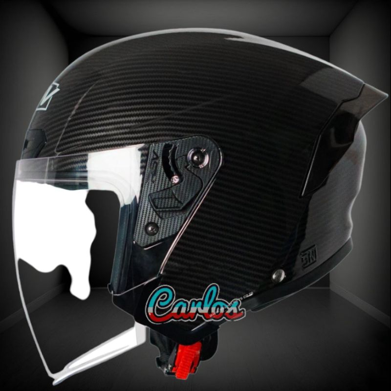 Jual Helm Rsv New Windtail Carbon Glossy Single Visor Sni Shopee Indonesia