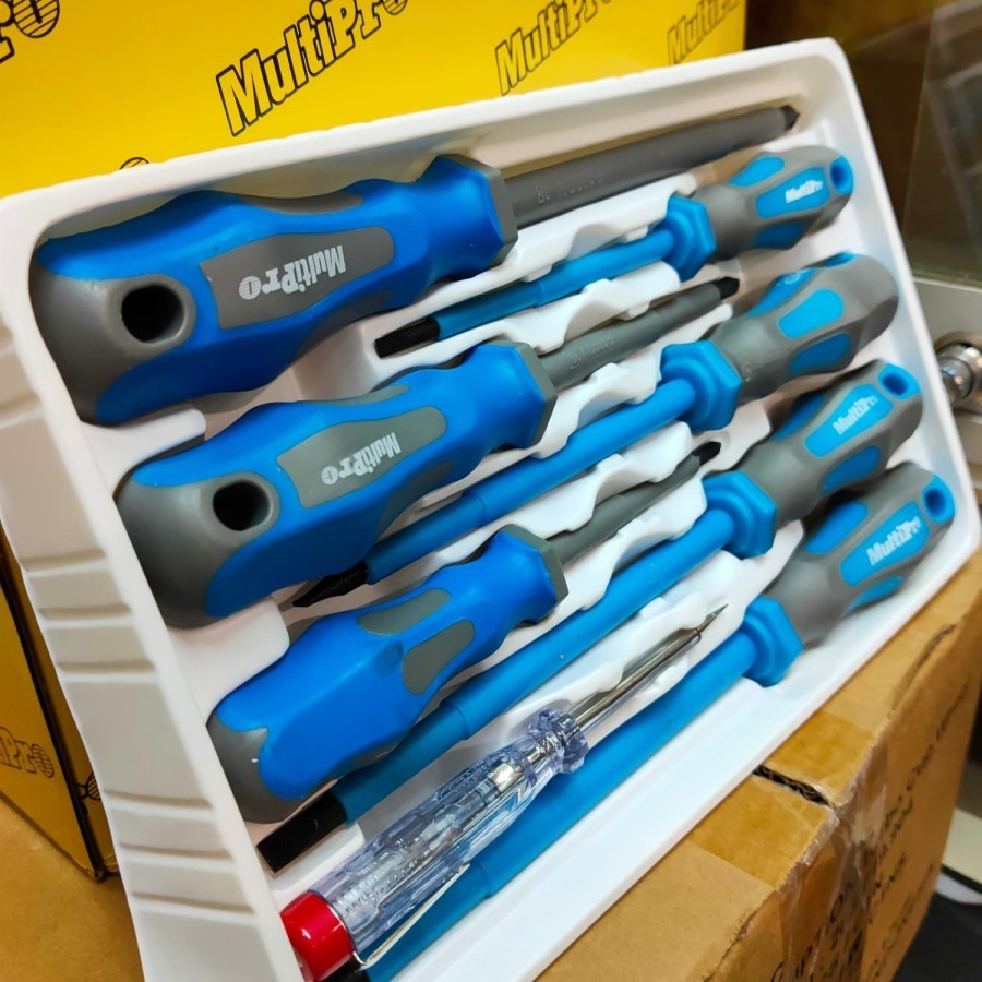 Jual Obeng listrik set MULTIPRO 7pcs electrican screwdriver set ...