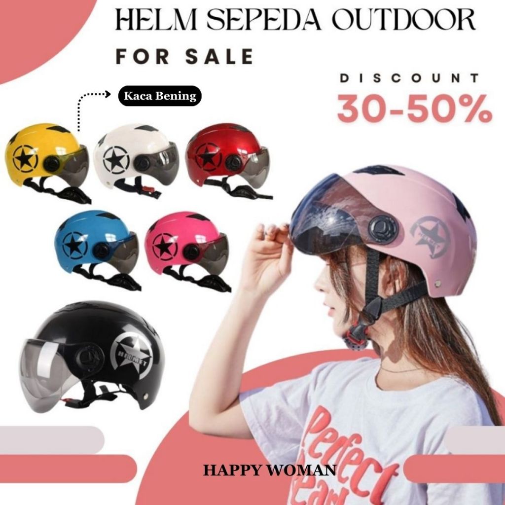 Jual Helm Sepeda Skuter Motor Elektrik Half Face Helm Sepeda Helm