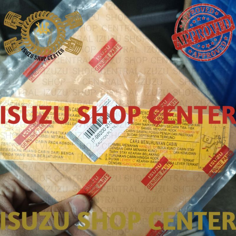 Jual STIKER STICKET DECAL PLAT PERINGATAN ISUZU ELF ORIGINAL | Shopee ...