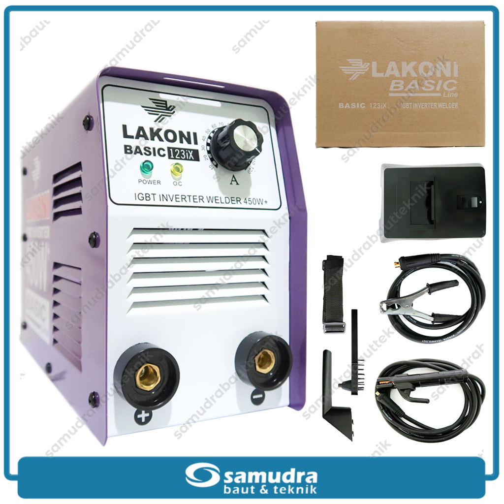 Jual LAKONI BASIC 123IX Mesin Las Listrik Inverter IGBT Travo Las 450 ...