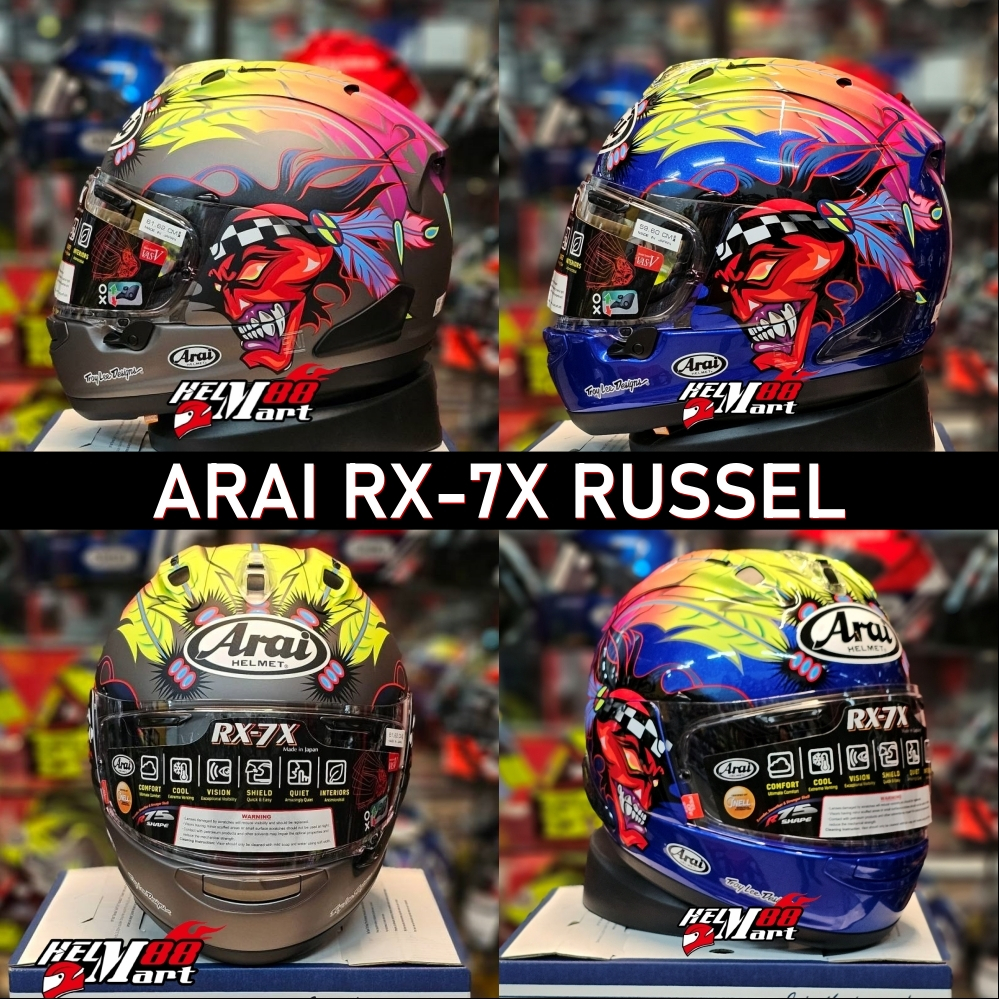 Jual Arai RX-7X Russell - Helm ARAI Full Face Arai RX7X Original ...