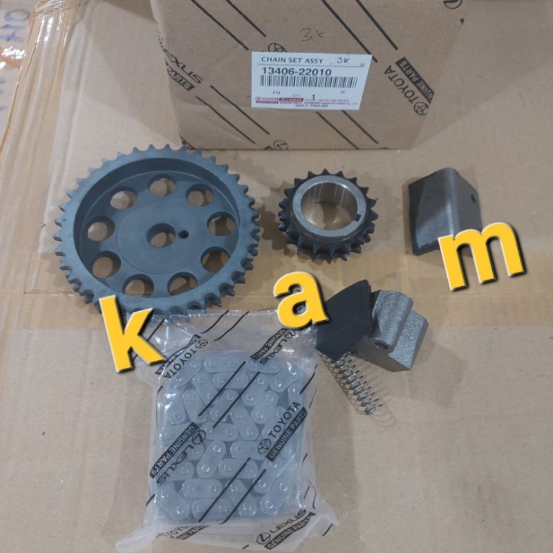 Jual timing chain set rantai keteng set kijang buaya doyok 3k 4k kf10 ...