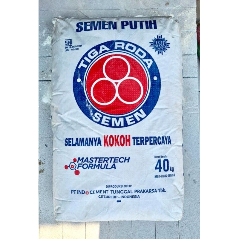 Jual Semen Putih Tiga Roda 40 Kg | Shopee Indonesia