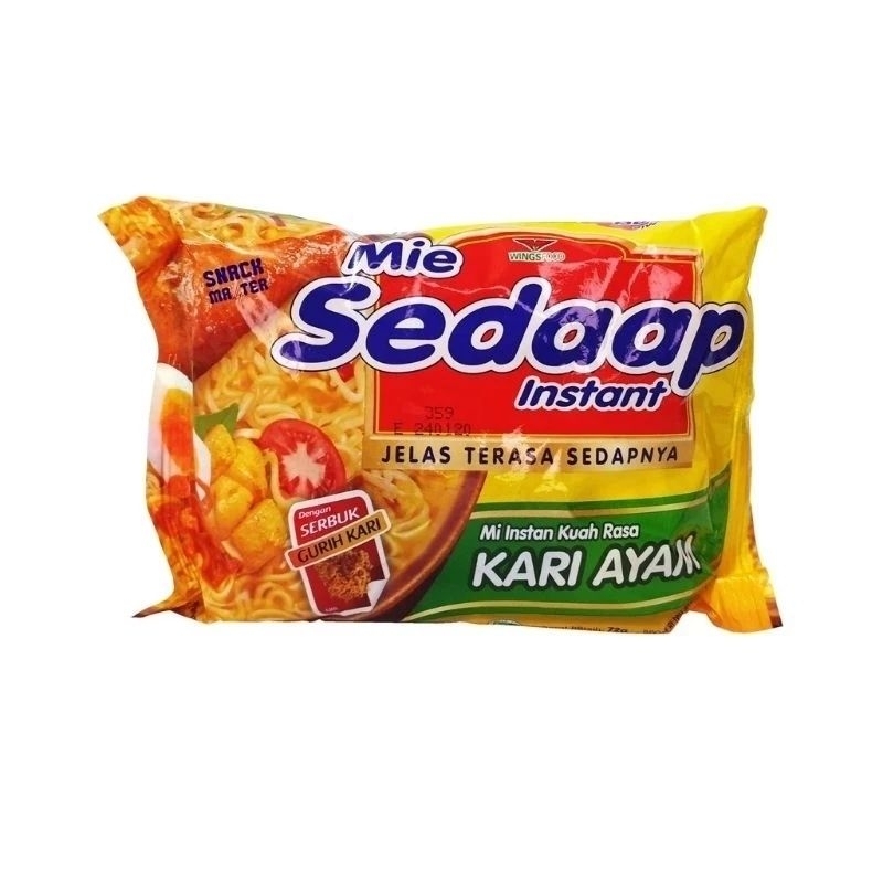 Jual Sedaap Mie Instan Kari Ayam 77gr Shopee Indonesia