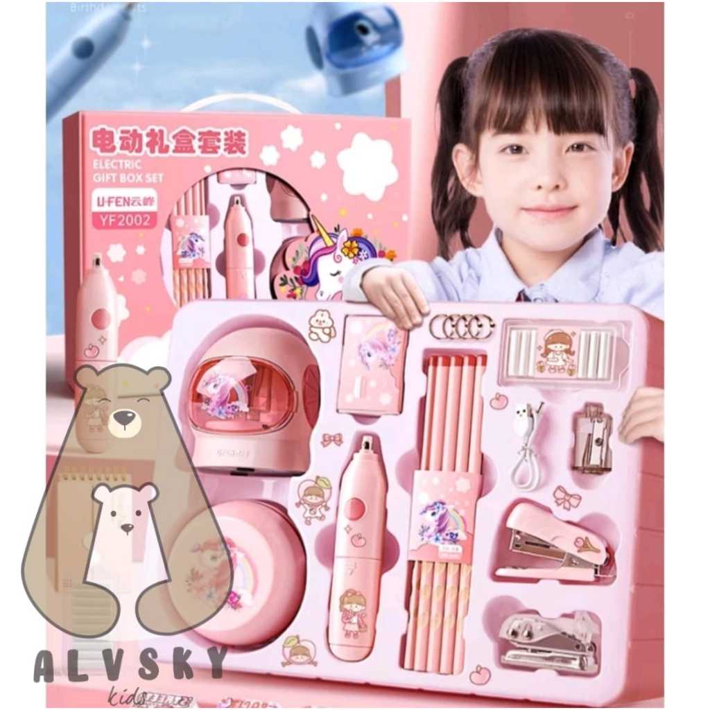 Jual ELECTRONIC STATIONERY SET / SET ALAT TULIS ELEKTRIK RAUTAN