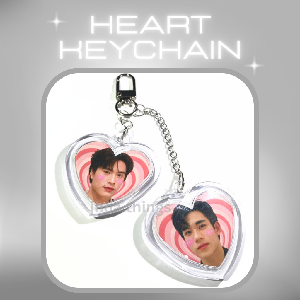 Jual [CUSTOM] HEART ACRYLIC INSERT KEYCHAIN COUPLE THAI ACTOR BY JHOA ...