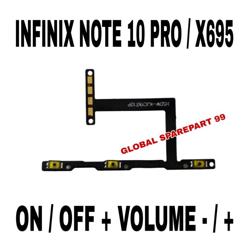 Jual FLEXIBEL ON / OFF + VOLUME - / + INFINIX NOTE 10 PRO / X695 ...