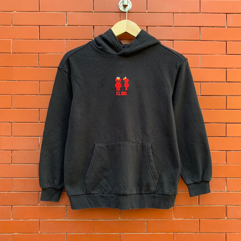 Jual Polham x sesame street hoodie black | Shopee Indonesia