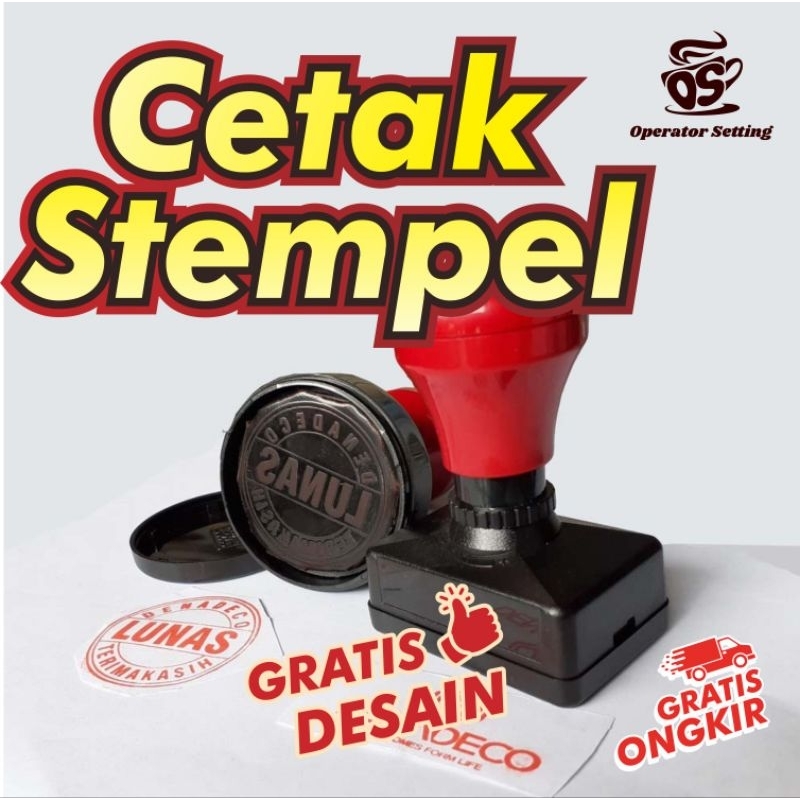 Jual Cetak Stempel Flash Stempel Otomatis Stempel Warna Shopee Indonesia