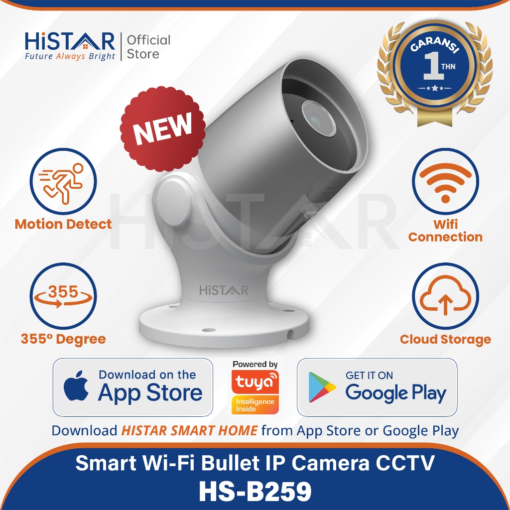 Jual HiSTAR CCTV Kamera HSB259 Smart Bullet Shopee Indonesia