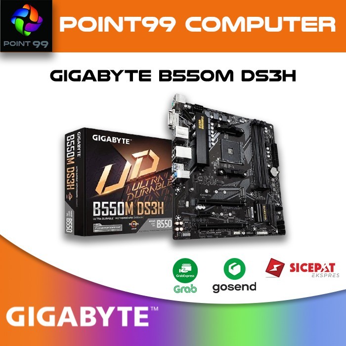 Jual GIGABYTE B550M DS3H AMD Ryzen AM4 B550 Micro ATX Motherboard