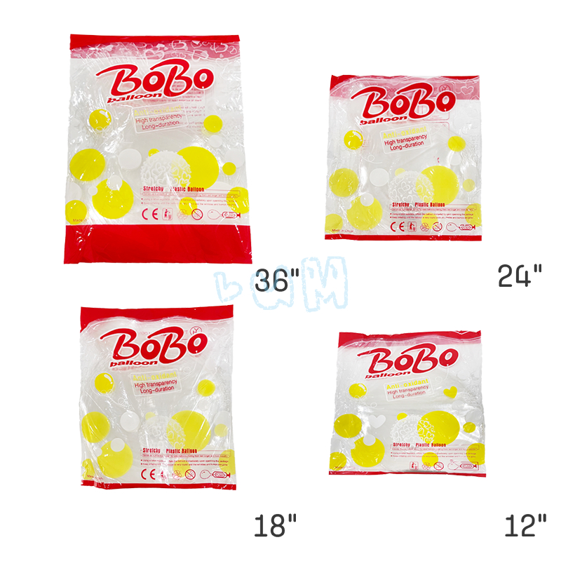 Jual [1 Pack] Bobo Balon PVC 24 Inch Transparan Bening isi 50 pcs ...