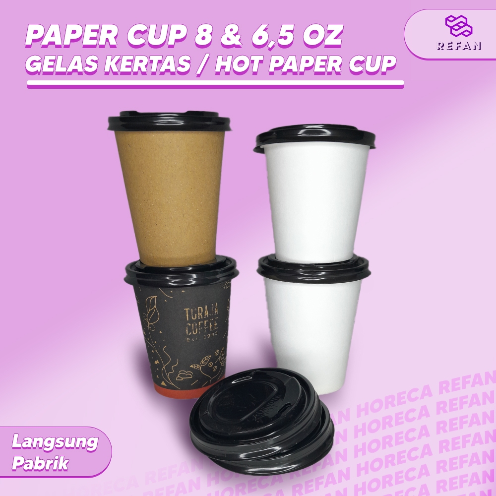 Jual Paper Cup Gelas Kertas Hot Cup Paper Cup 8 Oz Cup 65 Oz Shopee Indonesia 2136