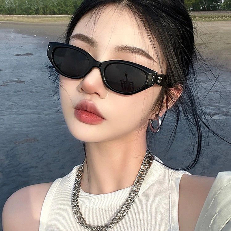 Jual COD ️Kacamata Hitam Cat Eye Korea Wanita Dan Pria Anti Uv Pejantan ...