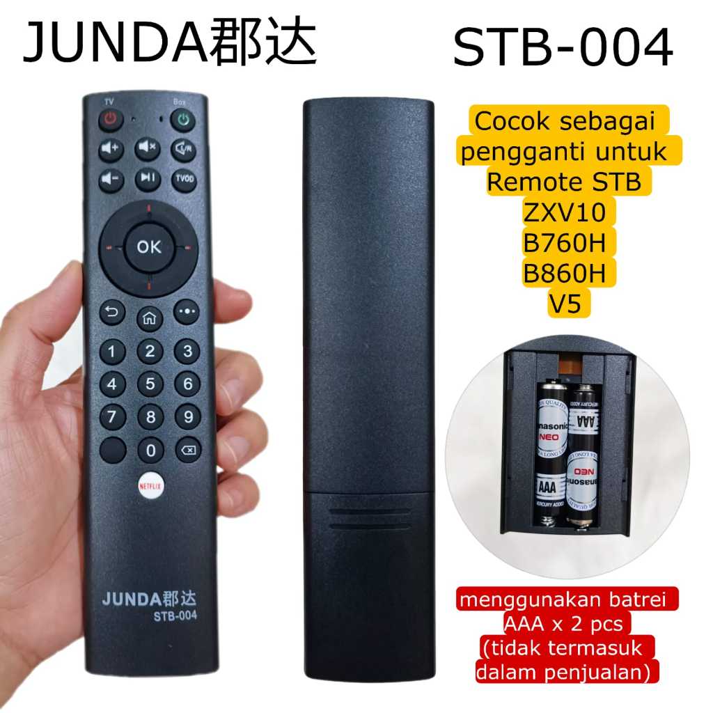 Jual REMOTE INDIHOME USEETV ZXV10 B760H B860H V5 JUNDA STB 004 | Shopee ...