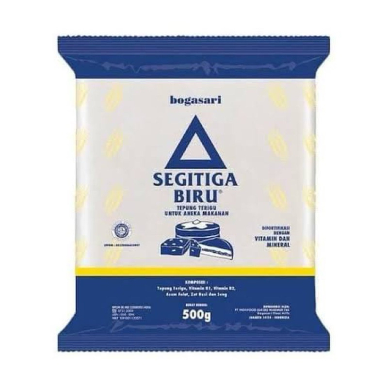 Jual Tepung Terigu Segitiga Biru 500gr / Dus isi 20pcs | Shopee Indonesia