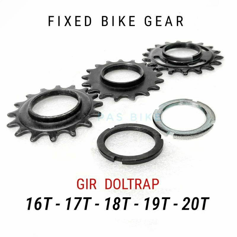 Jual Gir 17T 18T 20T 16T 14T Doltrap Gir Fixie Track dan Lock Ring Shopee Indonesia