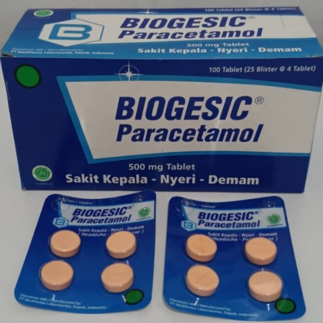 Biogesic P 100Mg/500Mg Tablet | Paracetamol Uses, Dosage, Side Effects ...