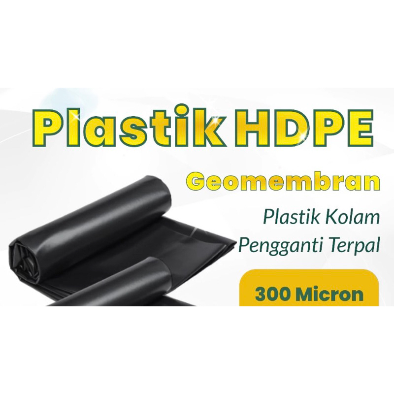 Jual Hdpe Geomembran Lebar 6 Meter Tebal 300 Micron Kolam Ikan Irigasi Tambak Shopee Indonesia