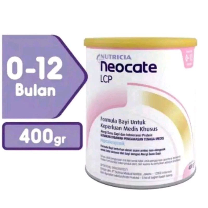 Jual NEOCATE POWDER LCP 400 GR 0-12 BULAN | SUSU KHUSUS DENGAN NUTRISI ...