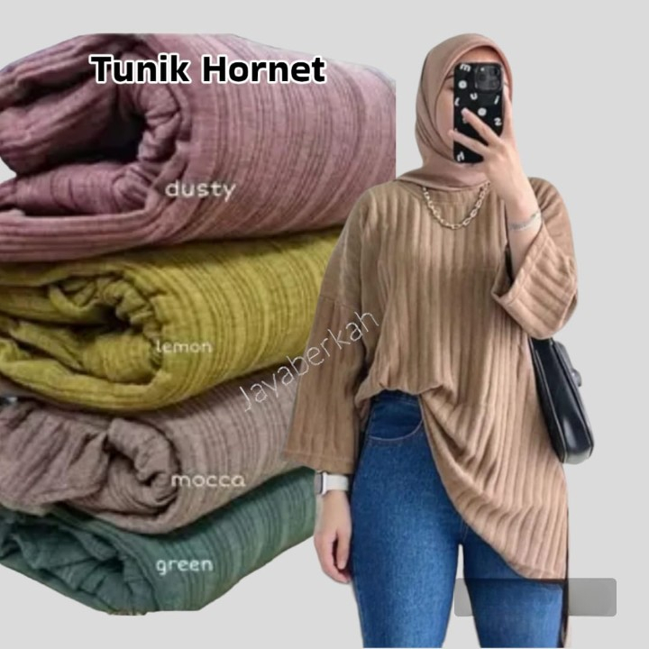 Jual PROMO !!! Atasan Wanita Hornets Knit Jumbo Lengan 7/8 Murah Baju ...