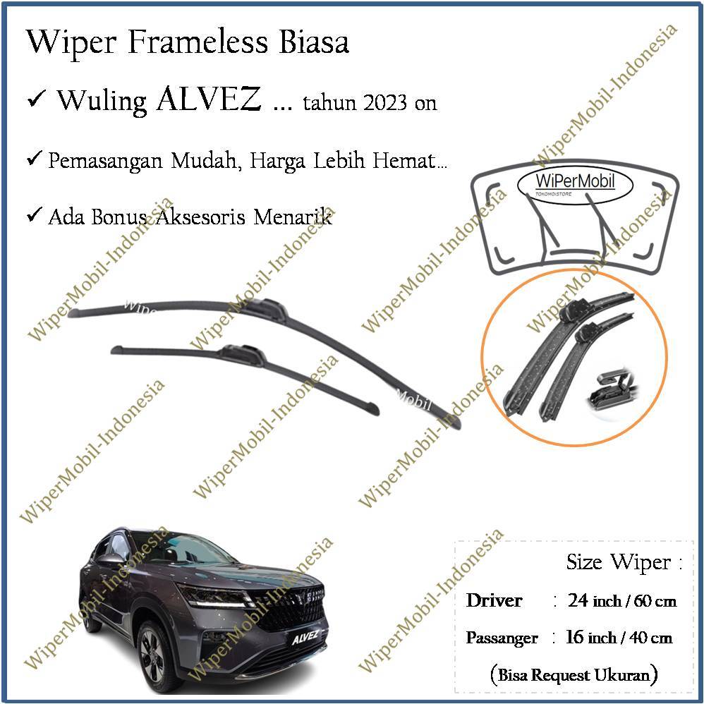 Jual Wiper Frameless Biasa Mobil Wuling Alvez Tahun Keluaran Shopee Indonesia