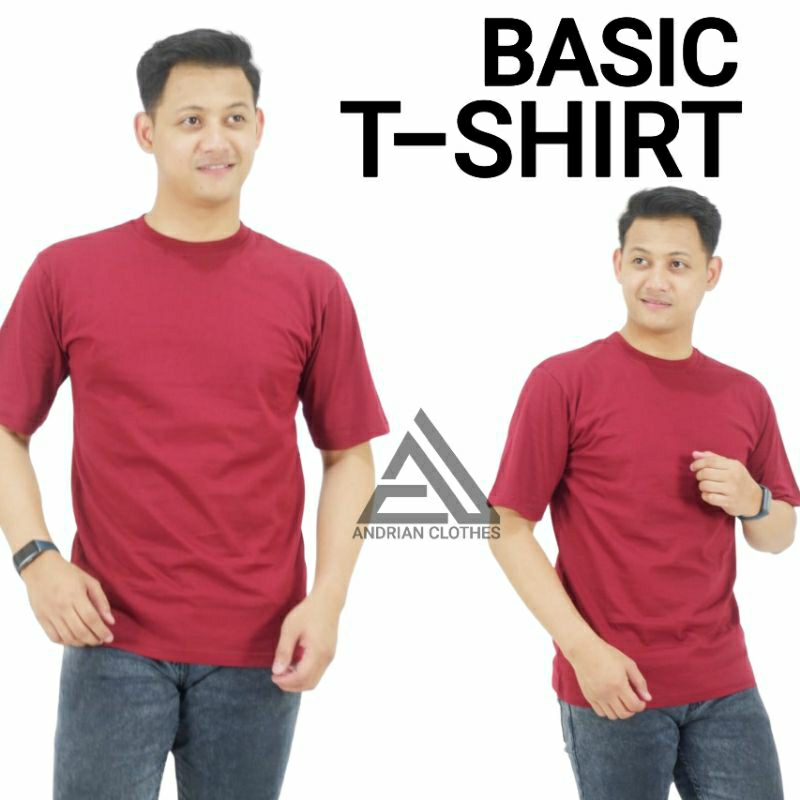 Jual Kaos Polos Lengan Pendek Cotton Combed 30s Premium Tebal Dan Halus