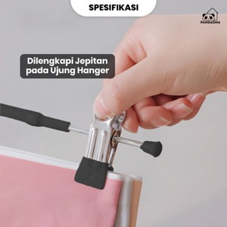 Jual Pandaoma Hanger Celana Gantungan Baju Jepit Dan Hanger Jepit Besi