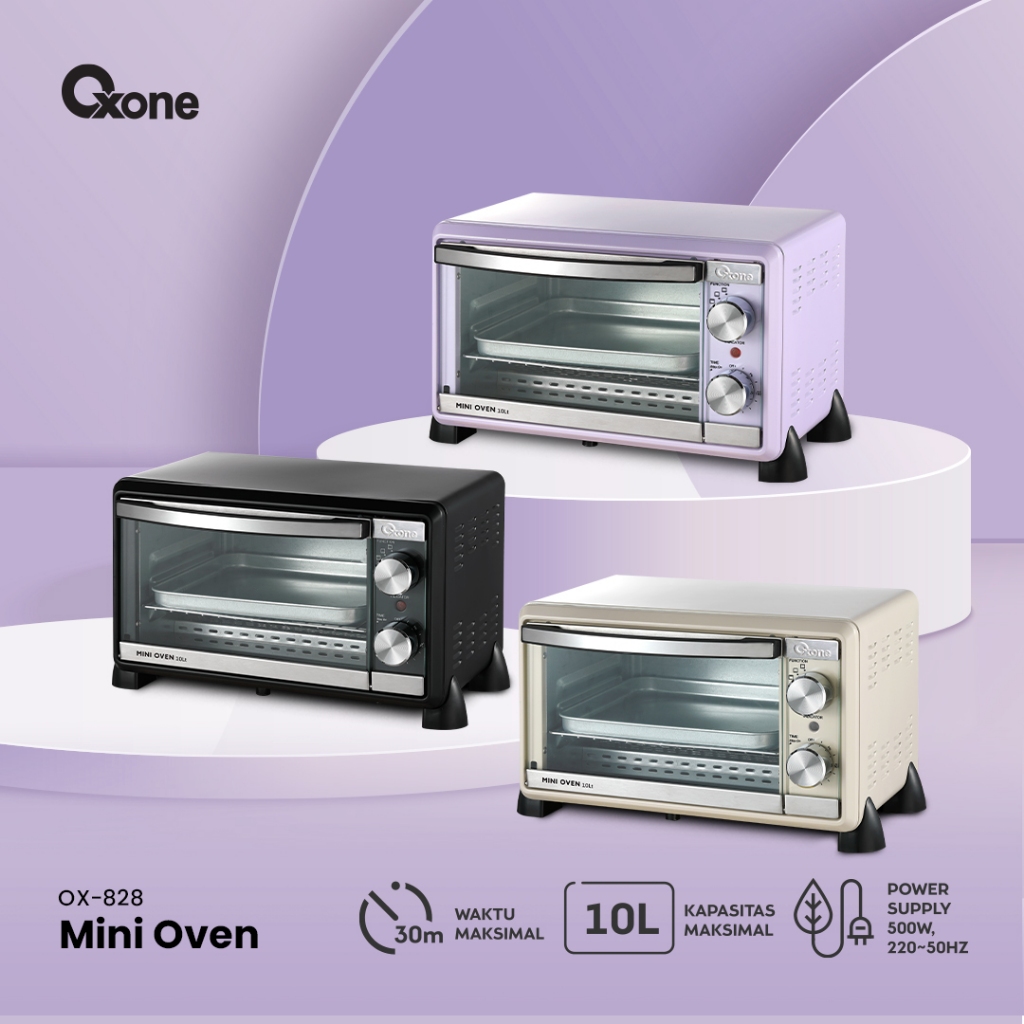 Jual Oxone OX828 Mini Oven Toaster 2 in 1 Kapasitas 10L | Shopee Indonesia