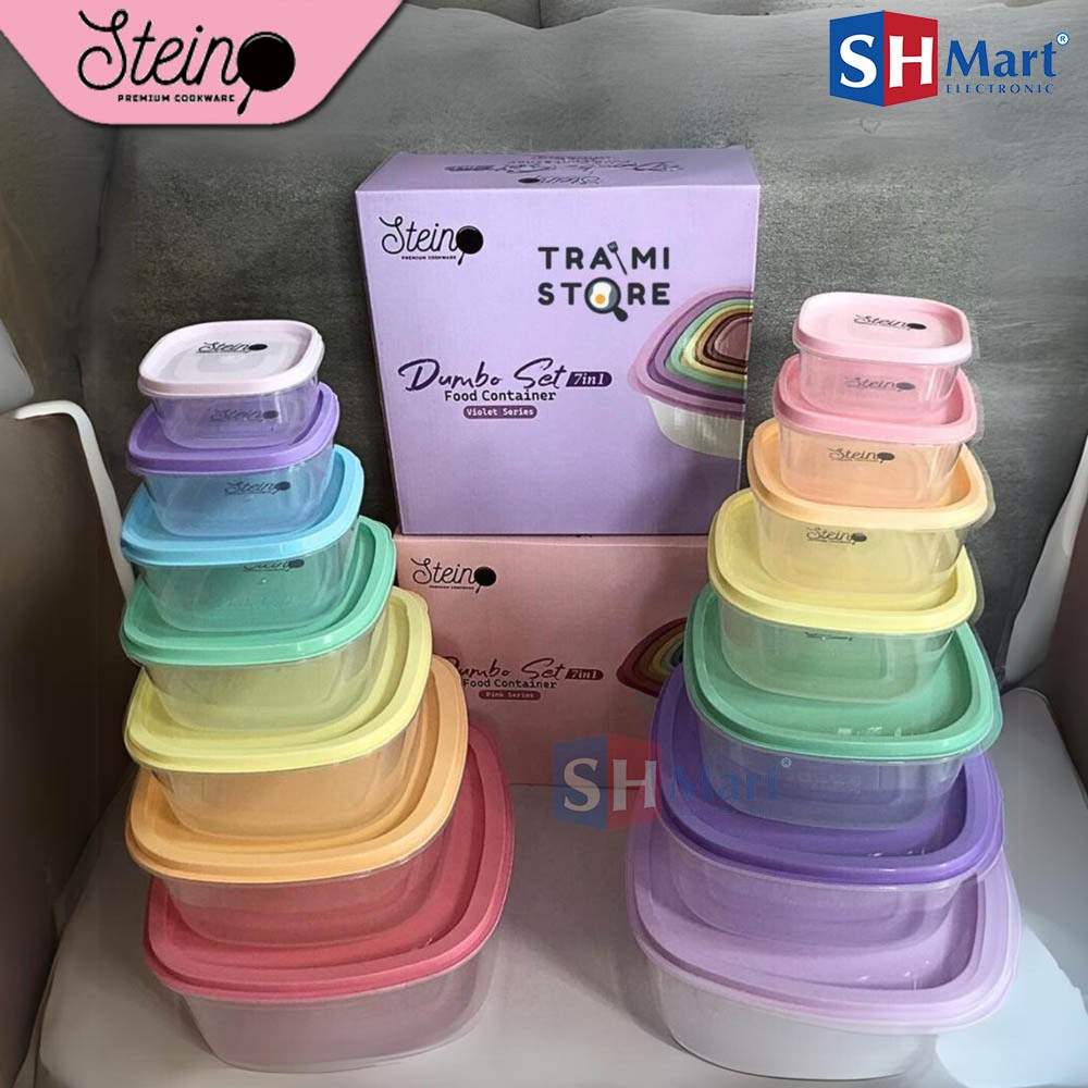 Jual FOOD CONTAINER STEINCOOKWARE DUMBO SET 7 IN 1 ORIGINAL STEIN ...