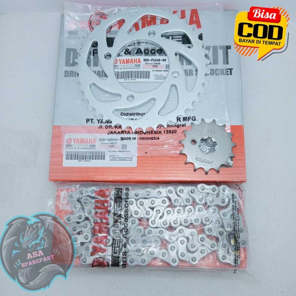 Jual Gearset 5D9 Motor Yamaha Vega ZR , Vega RR , Jupiter Z New Robot ...