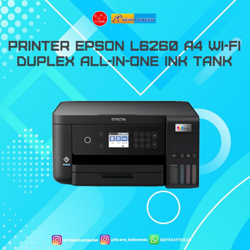 Jual Printer Epson Ecotank L6260 A4 Wi Fi Duplex All In One Ink Tank Shopee Indonesia 3042