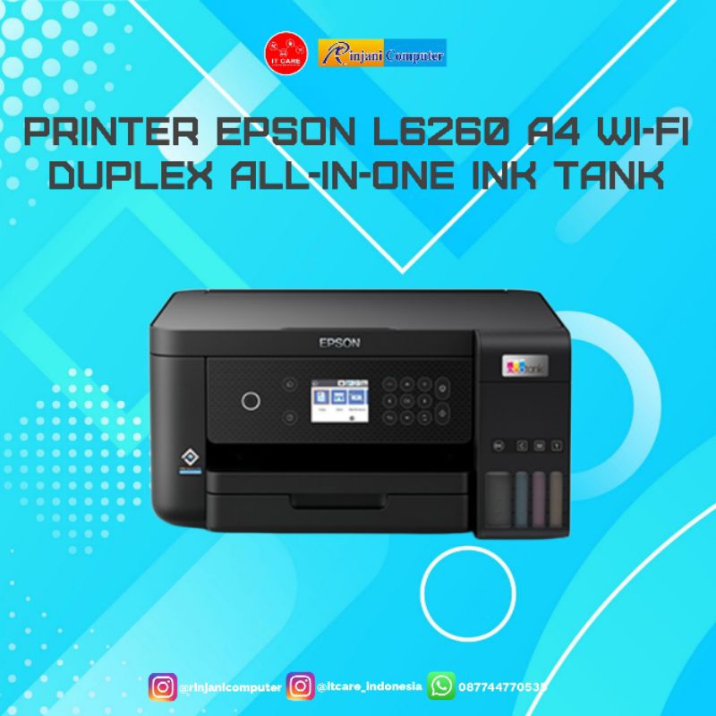 Jual Printer Epson EcoTank L6260 A4 WiFi Duplex AllinOne Ink Tank Shopee Indonesia