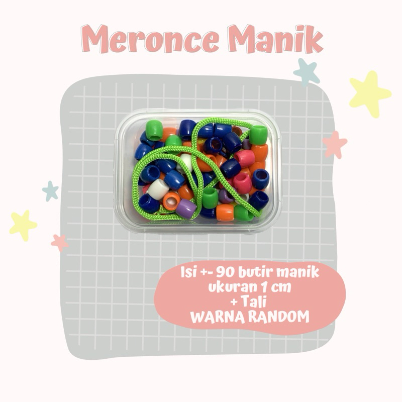 Jual MERONCE MANIK FREE TALI WARNA RANDOM / MERONCE KANCING / MERONCE ...