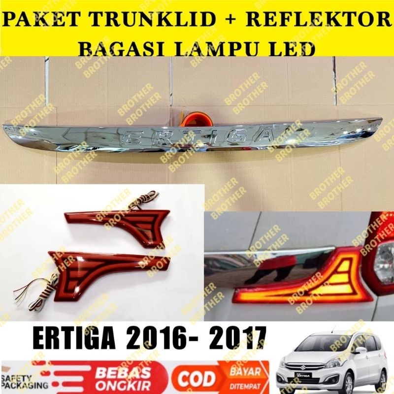 Jual Paket Trunk Lid List Bagasi Reflektor Belakang Lampu Led