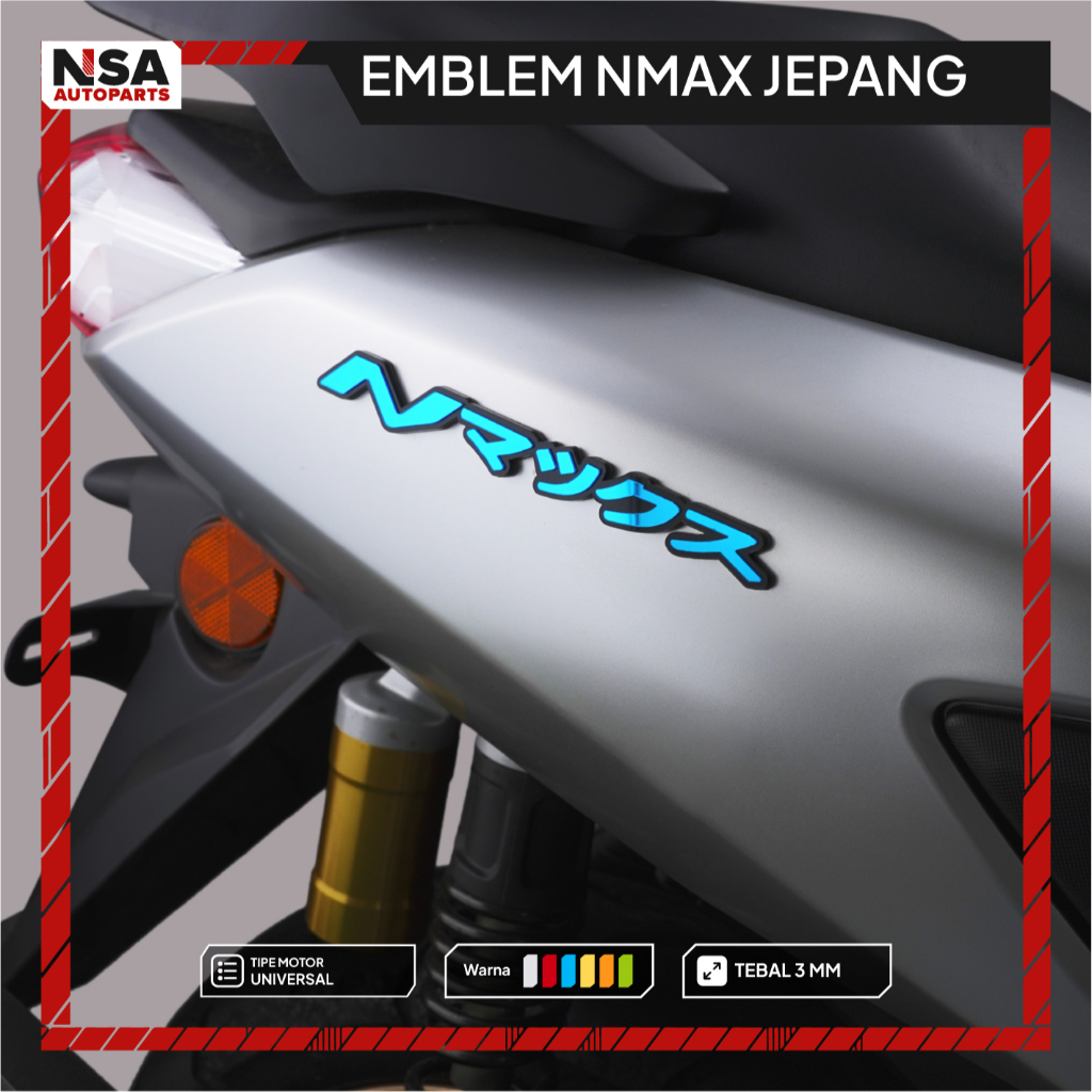 Jual EMBLEM NMAX 2PCS LOGO NMAX TIMBUL 3D EMBLEM MOTOR NMAX NEW OLD 155