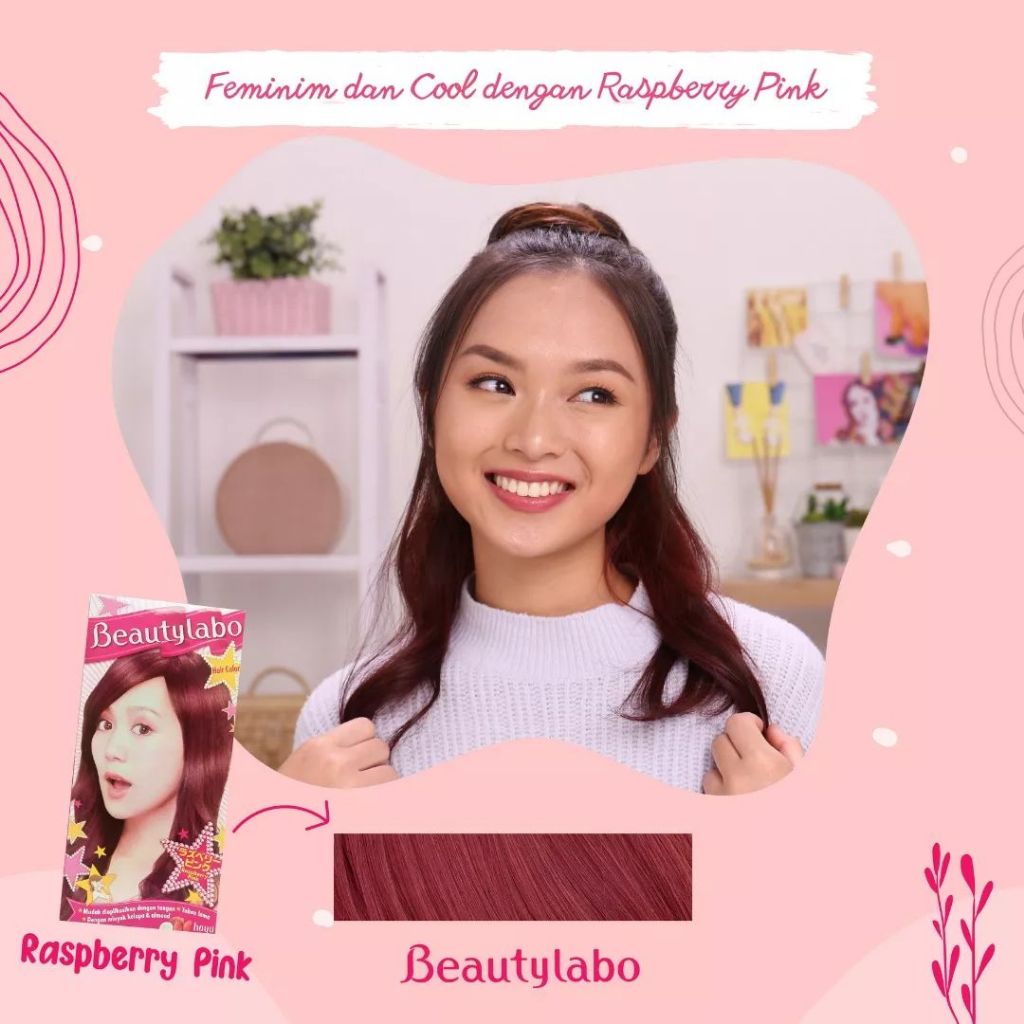 Jual Beautylabo Cat Rambut Raspberry Pink ORIGINAL | Shopee Indonesia