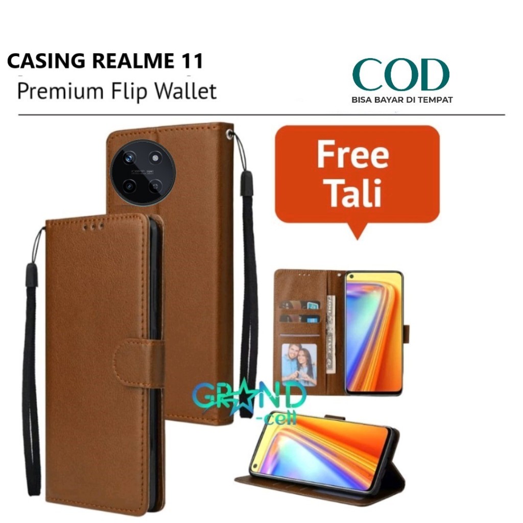 case hp for REALME 11 Premium flip wallet Flip case Magnet Casing flip  cover dompet handphone