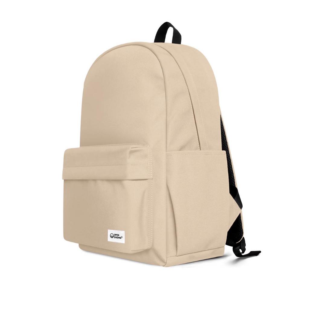 Jual Open Ending Water Resistant Backpack Basic Tas Ransel Beige (Light ...