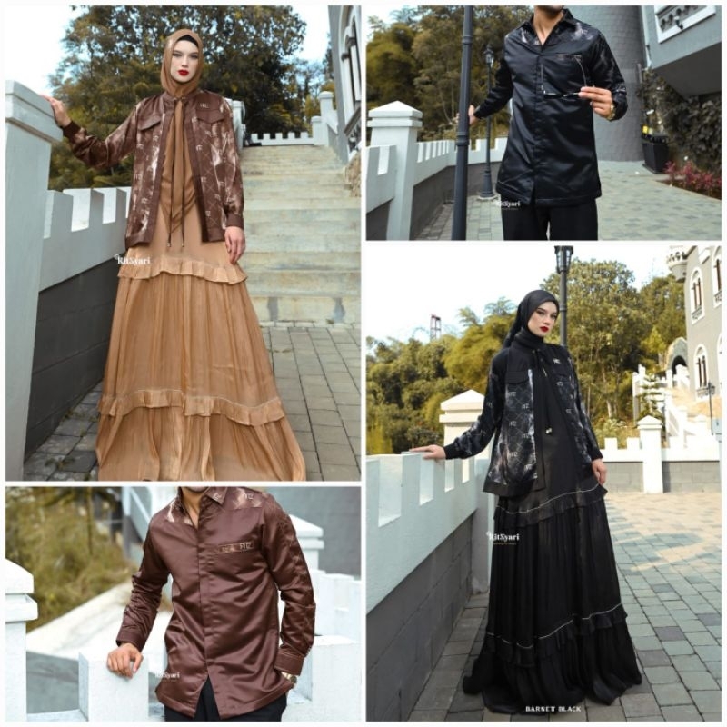 Jual RITZ SYAR'I] GAMIS SET SYARI TERBARU / DRESS SET OUTER PRINTING ...