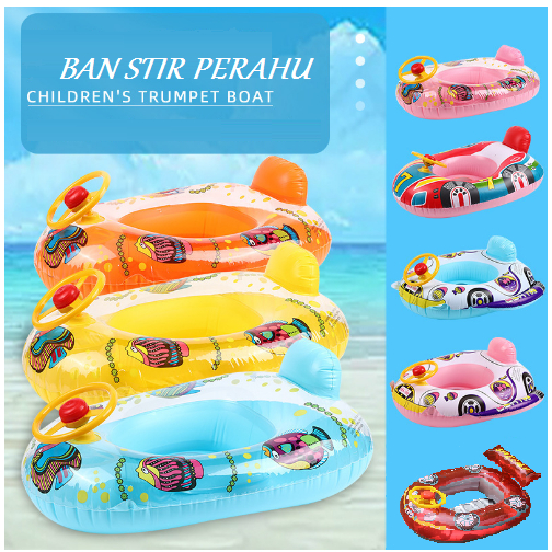 Jual Ban Renang Pelampung Anak Stir Boat Perahu Karakter Ikan Mobil ...