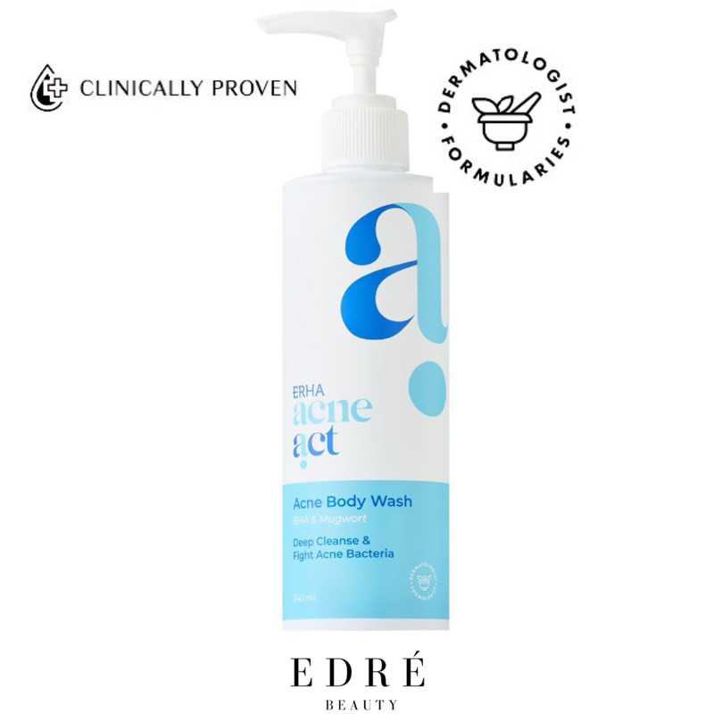 Jual ERHA Acneact Acne Body Wash 240ml Sabun Perawatan Tubuh Jerawat