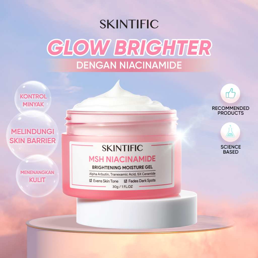 Jual SKINTIFIC MSH Niacinamide Brightening Moisturizer 30g | Shopee ...