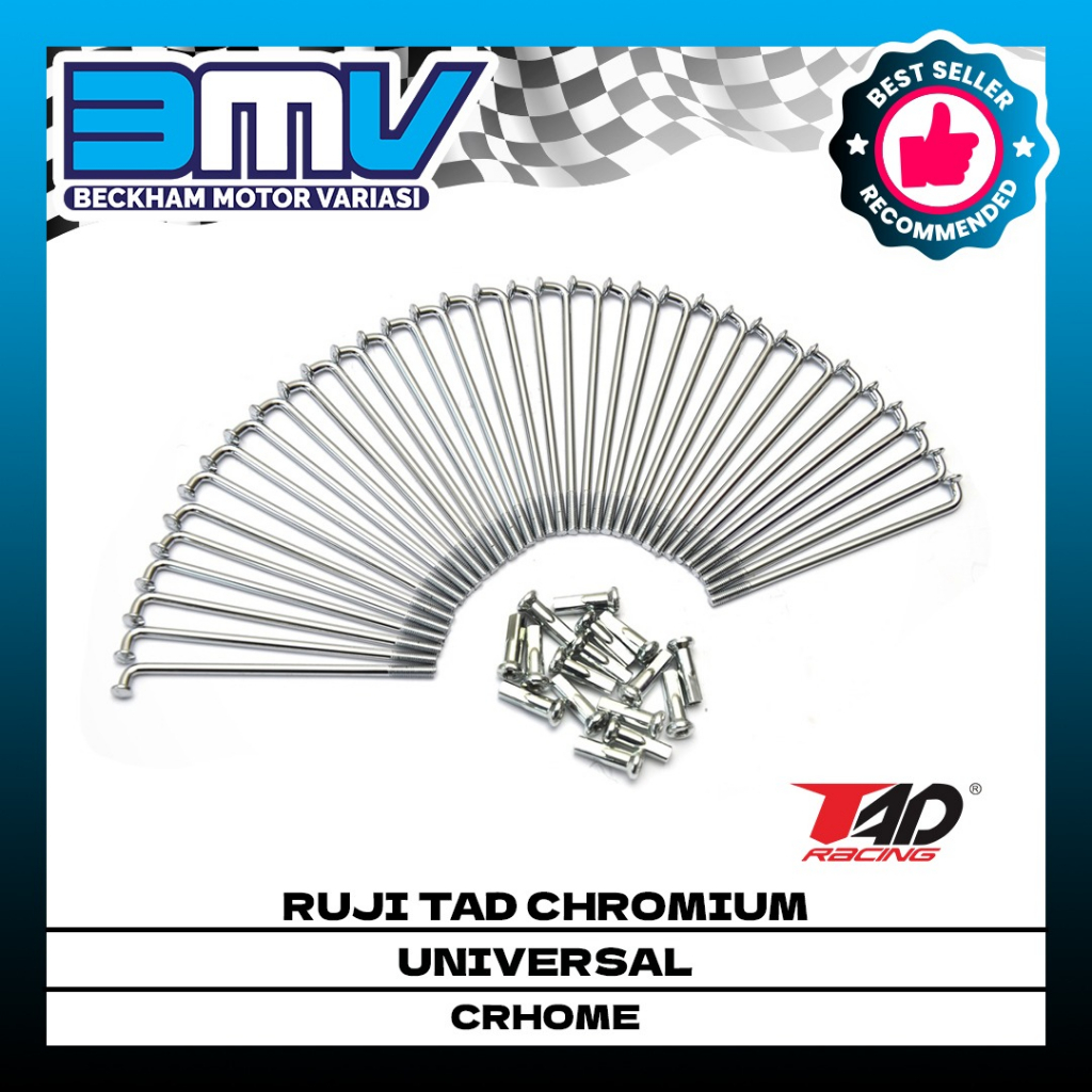 Jual RUJI TAD ALL CHROMIUM PLATED GEPENG 9G | Shopee Indonesia