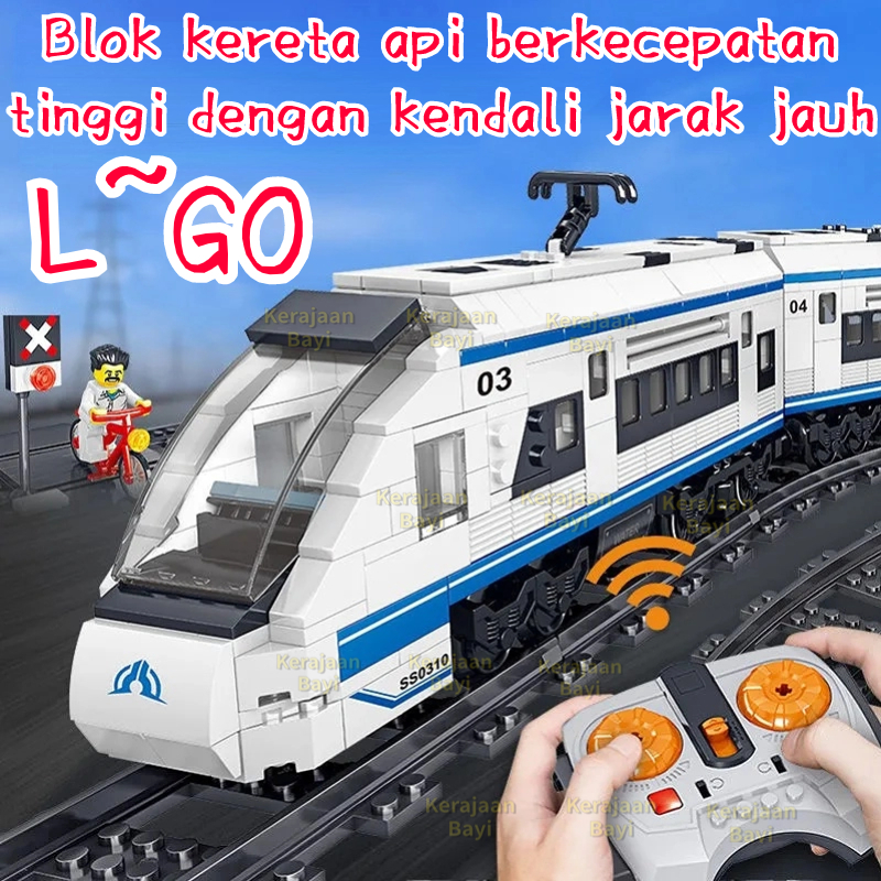 Jual Brick ZheGao QL0307 Trains High Speed Passenger Train 60051/brick